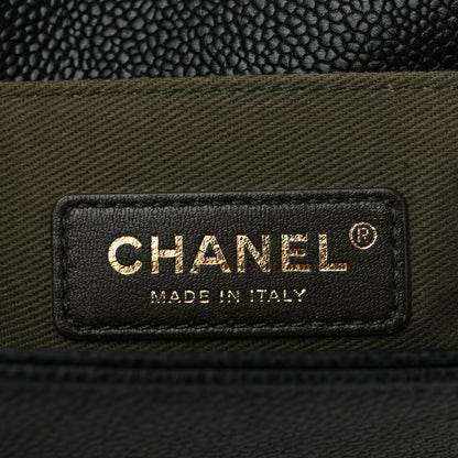 Chanel Caviar Quilted Medium Boy Flap Black 6 of 10