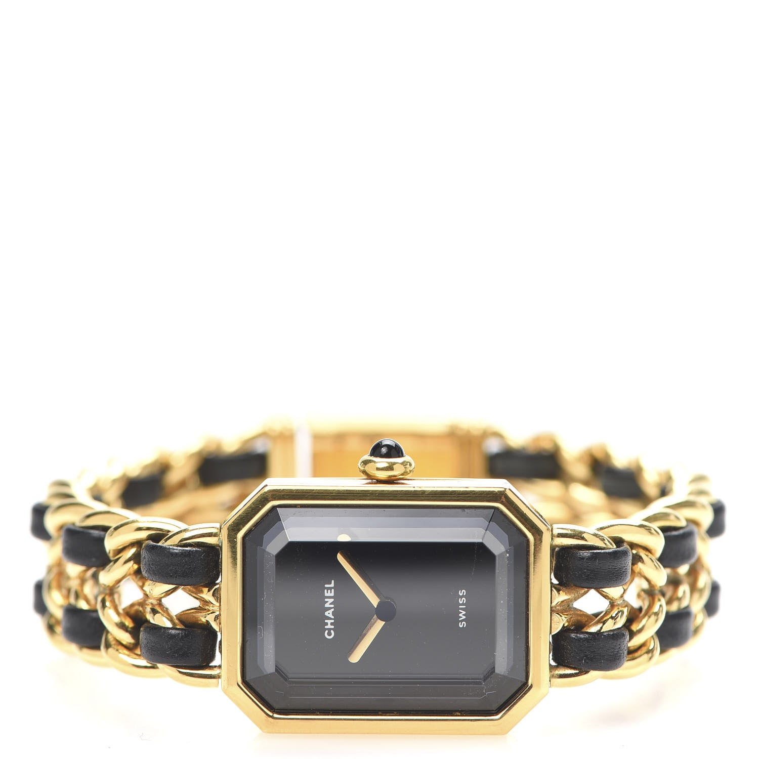 Chanel Stainless Steel Lambskin 20mm Chain Premiere Quartz Watch Gold M 3 of 6