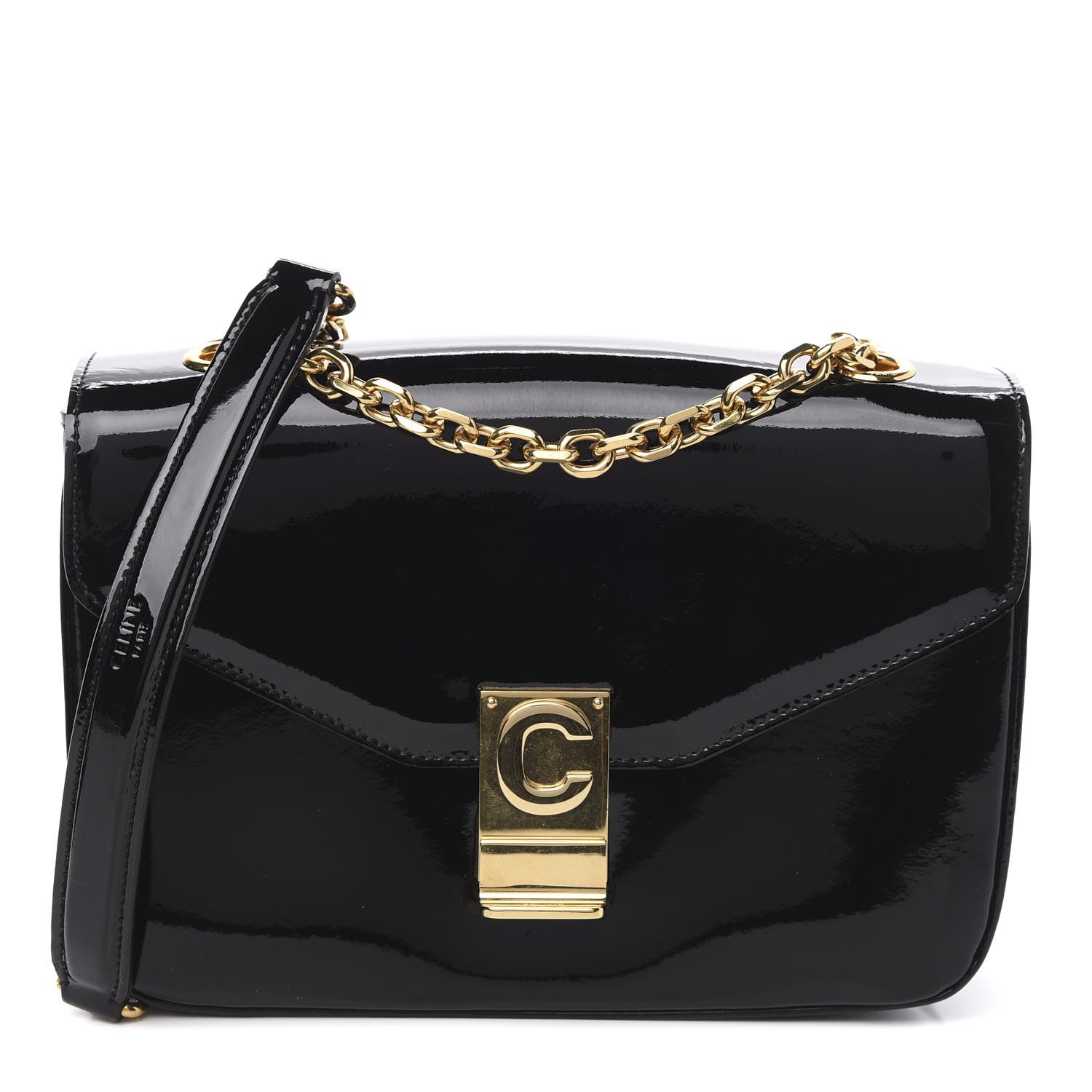 Celine Patent Calfskin Medium C Bag Black 1 of 10