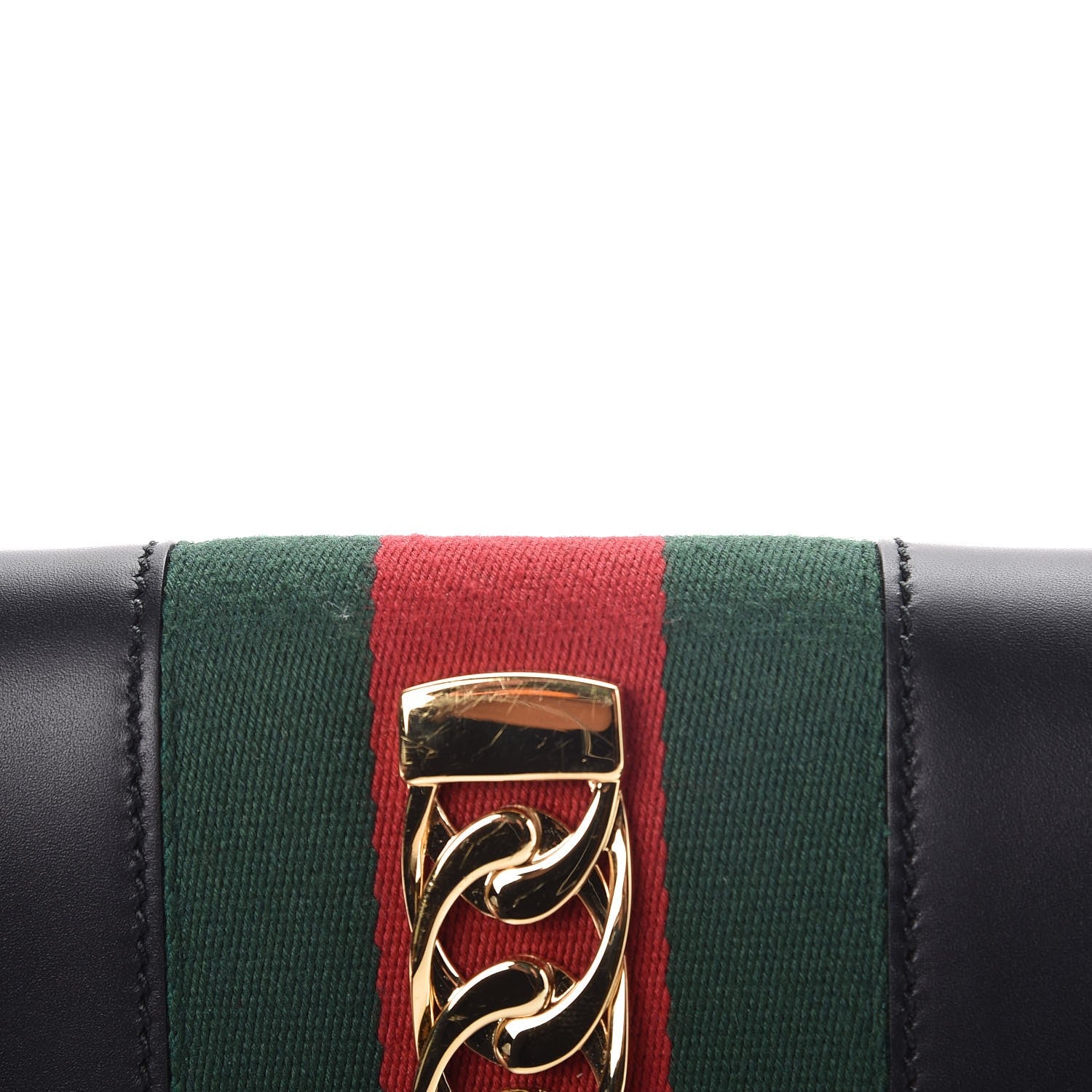 Gucci Calfskin Sylvie Belt Bag Black 8 of 10