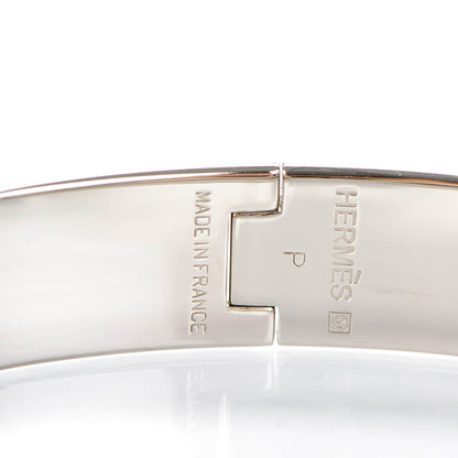 Hermes Enamel Narrow Clic Clac H Bracelet PM Rouge 4 of 5