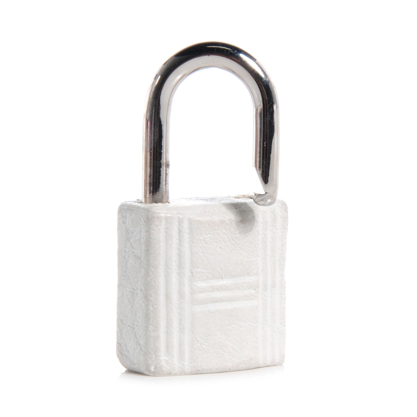 Taurillon Clemence Clochette Lock and Key White