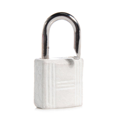 Hermes Taurillon Clemence Clochette Lock and Key White 5 of 7