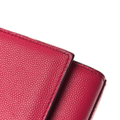 Saint Laurent Grain De Poudre Medium Monogram Kate Satchel Lipstick Fuchsia 11 of 13