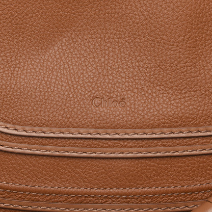 Chloe Calfskin Medium Marcie Multi Fringe Satchel Tan 9 of 12