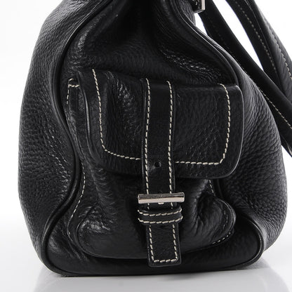 Prada Vitello Daino Side Pocket Tote Black 20 of 20