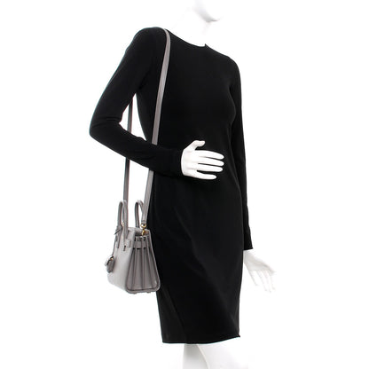 Saint Laurent Calfskin Nano Sac De Jour Fog 2 of 6