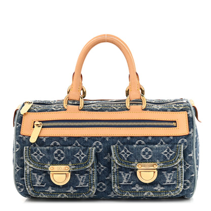Louis Vuitton Monogram Denim Neo Speedy Blue 1 of 12