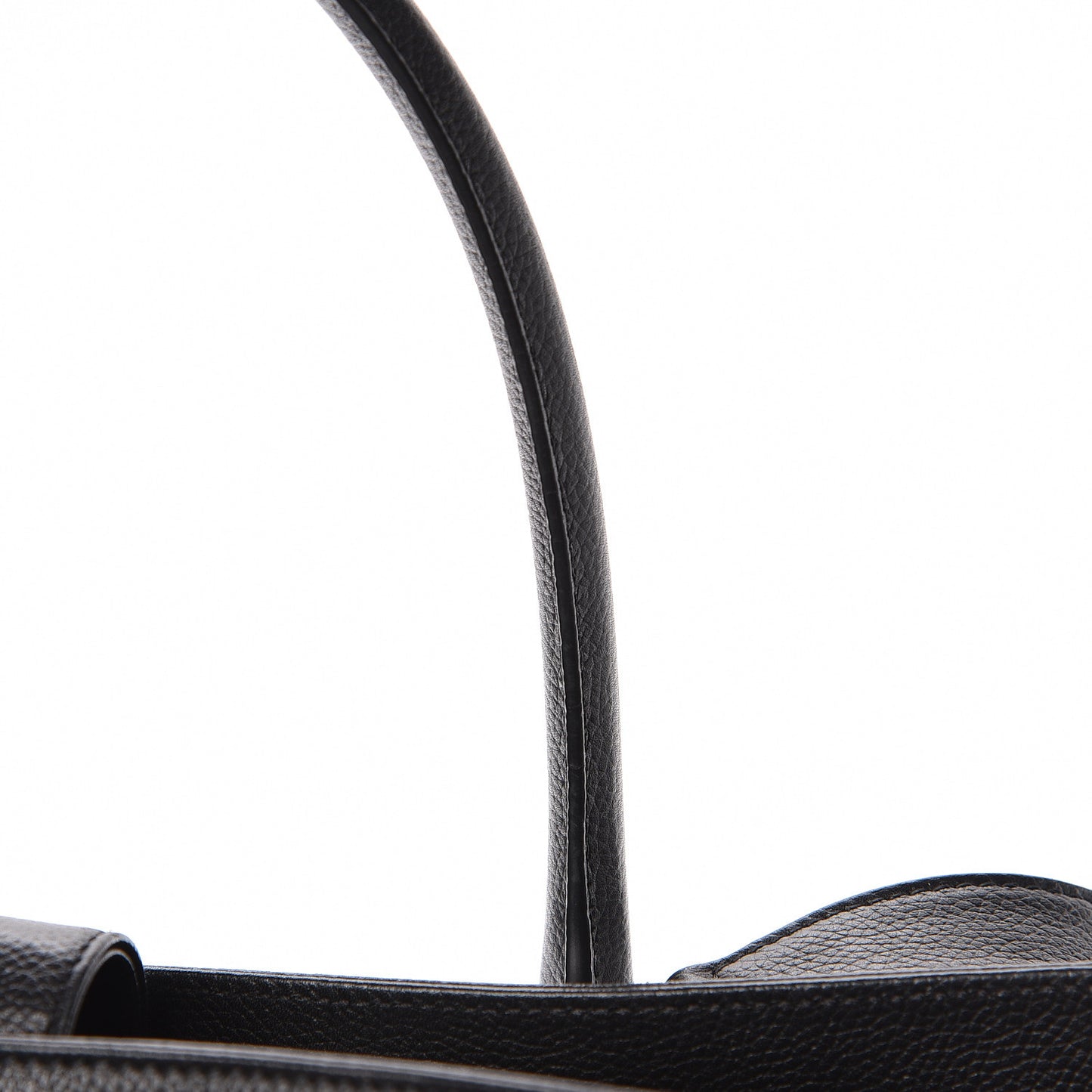 Calfskin Cerf Executive Shopper Tote Black