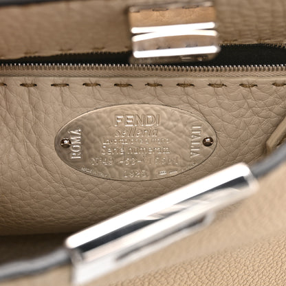 Fendi Cuoio Romano Selleria Medium Peekaboo Iconic Essentially Satchel Paglia Latte Mou 7 of 11