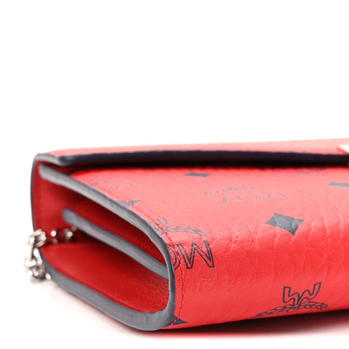 Visetos Medium Patricia Wallet On Chain Ruby Red
