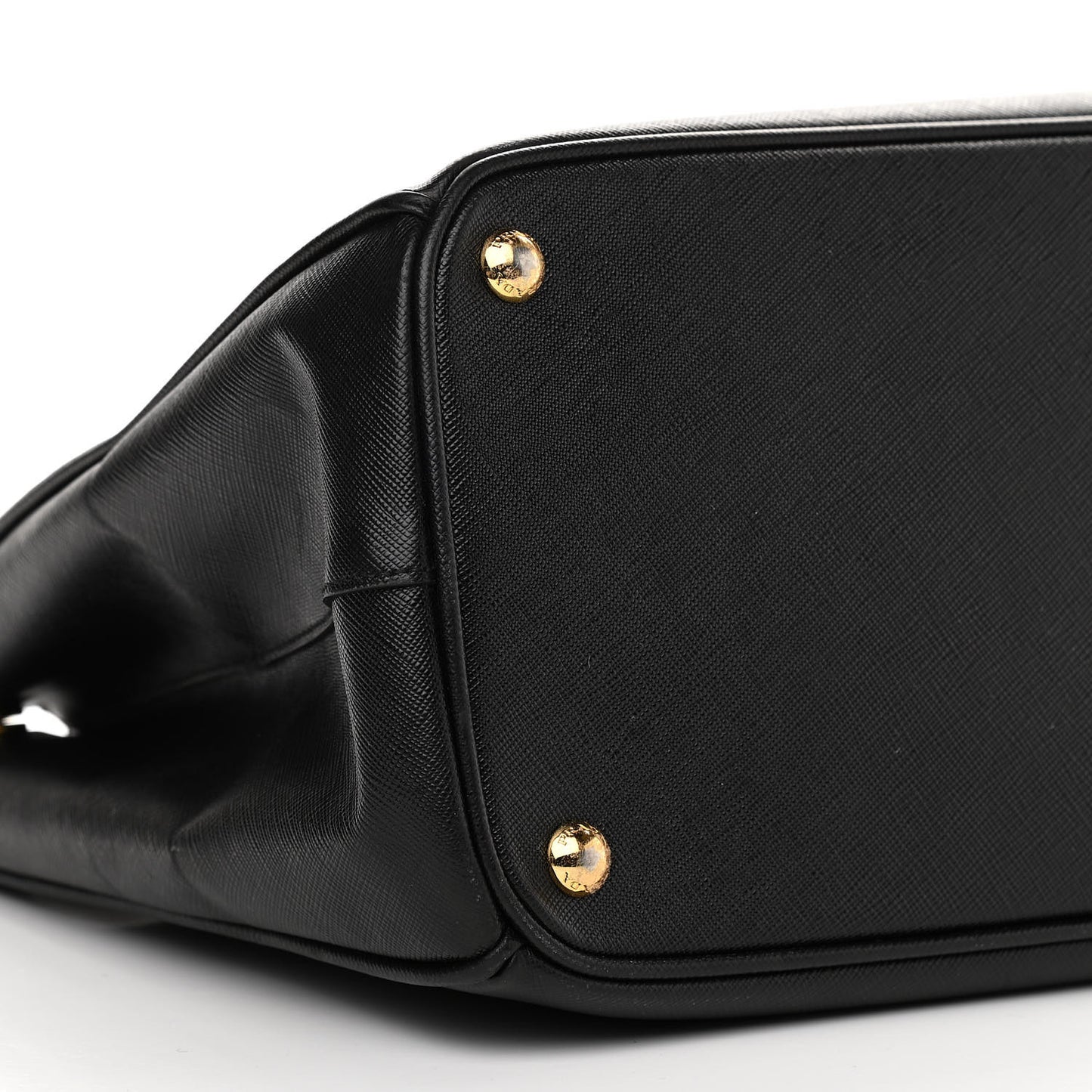 Saffiano Large Galleria Double Zip Tote Black