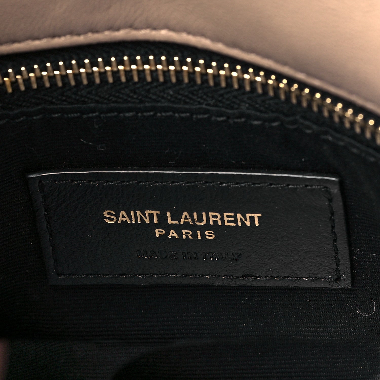 Saint Laurent Lambskin Quilted Small Loulou Puffer Monogram Chain Satchel Dark Beige 5 of 10
