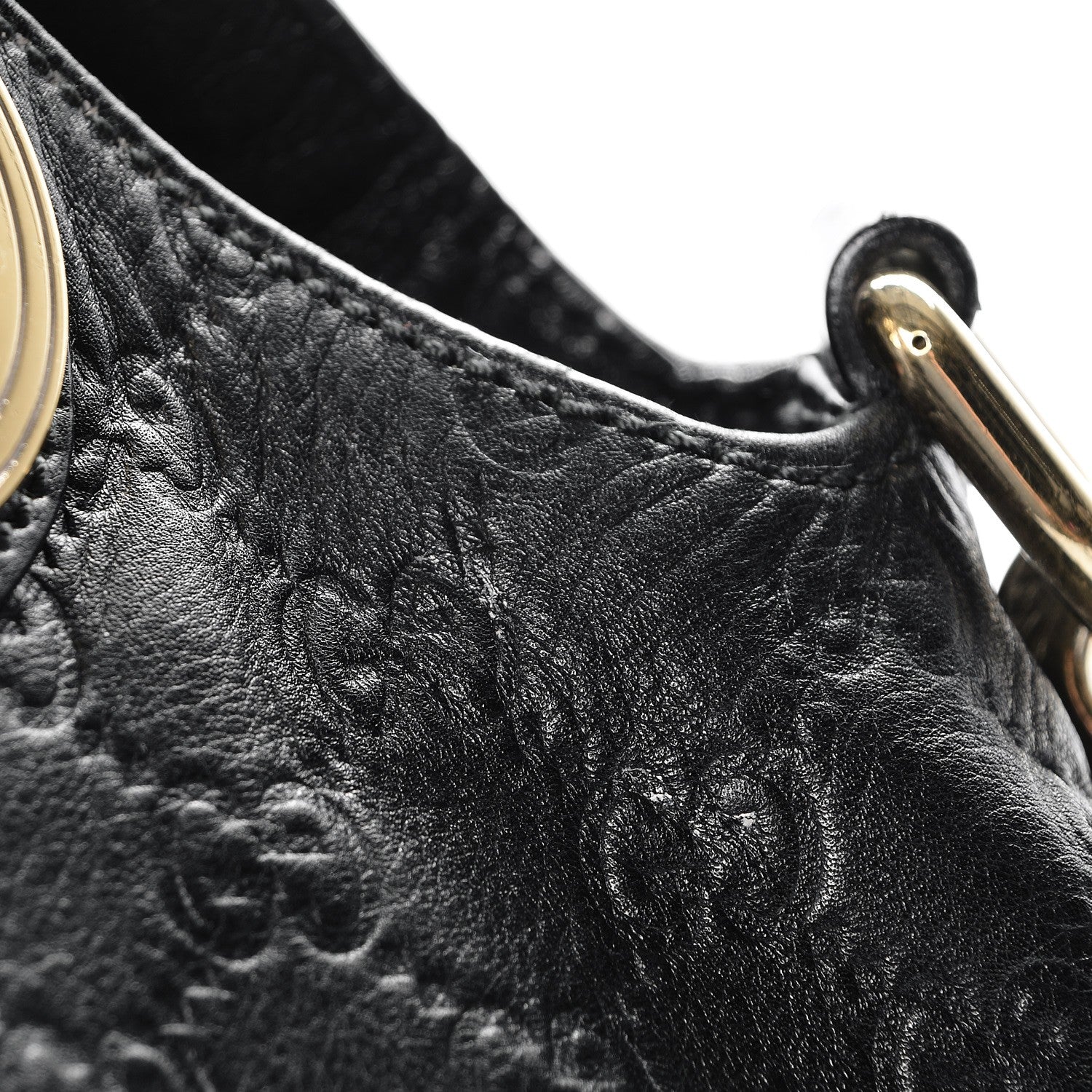 Gucci Guccissima Medium Hysteria Top Handle Bag Black 10 of 10