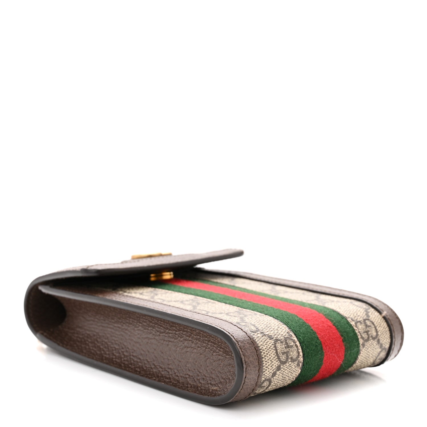 Gucci GG Supreme Monogram Web Mini Ophidia Crossbody Bag Detachable Wallet Beige Ebony 5 of 16