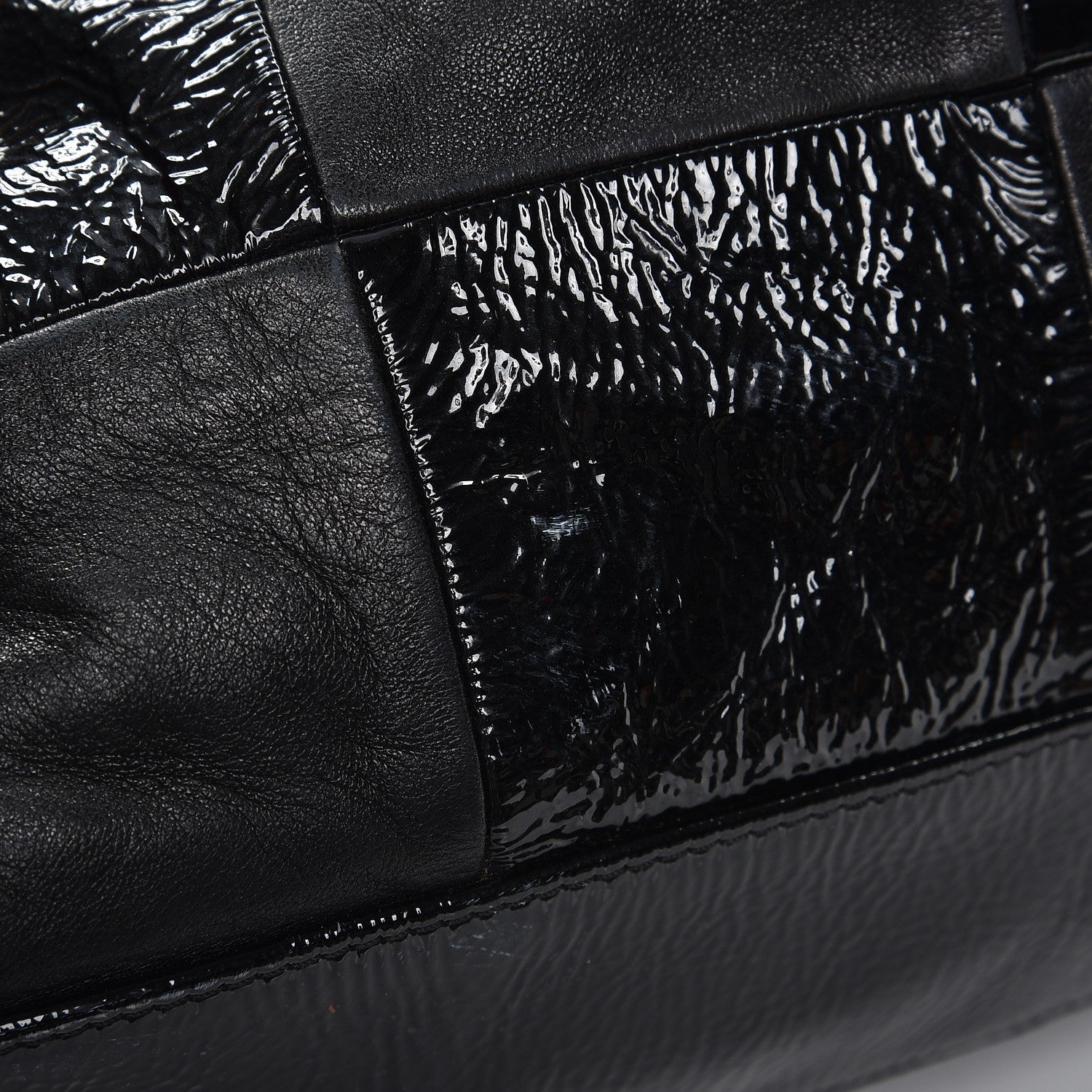 Chanel Patent Patchwork Large Brooklyn Tote Black 17 of 18