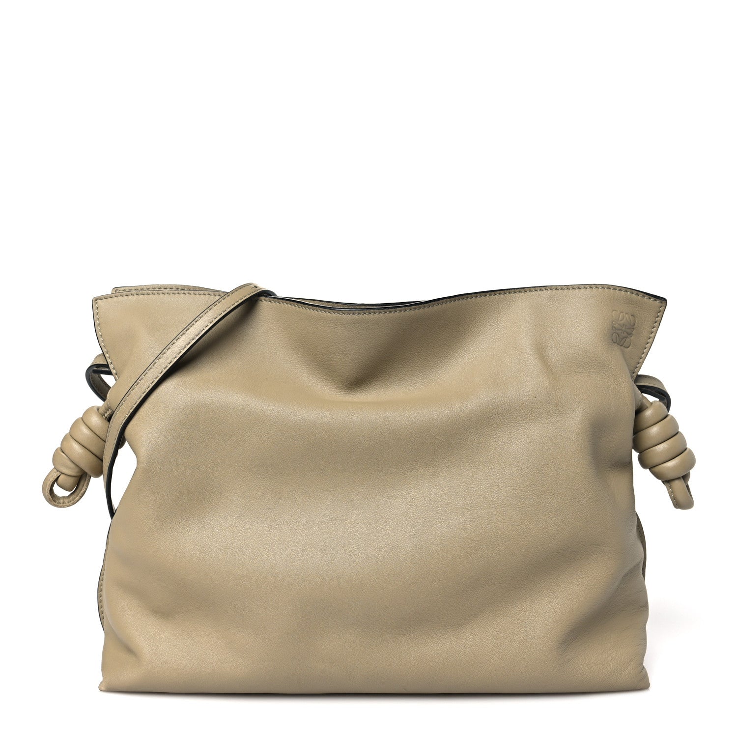 Loewe Nappa Medium Flamenco Knot Bag Clay Green 1 of 11