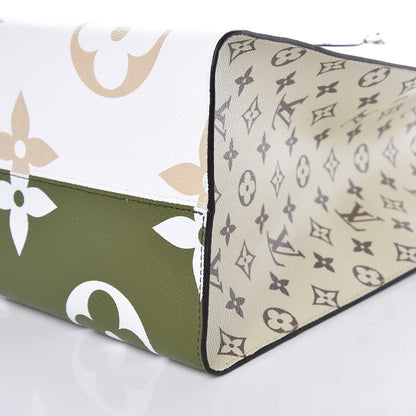 Louis Vuitton Monogram Giant Onthego GM Kaki Beige 10 of 10