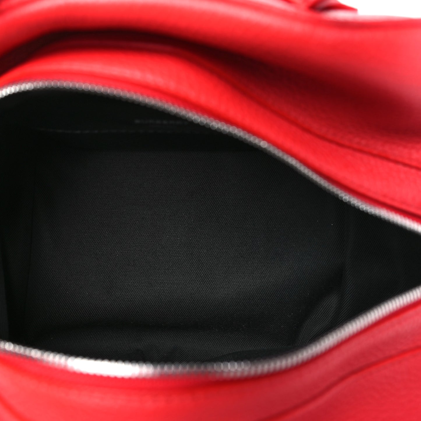 Soft Grain Calfskin Small Cube Bowling Bag Bright Red