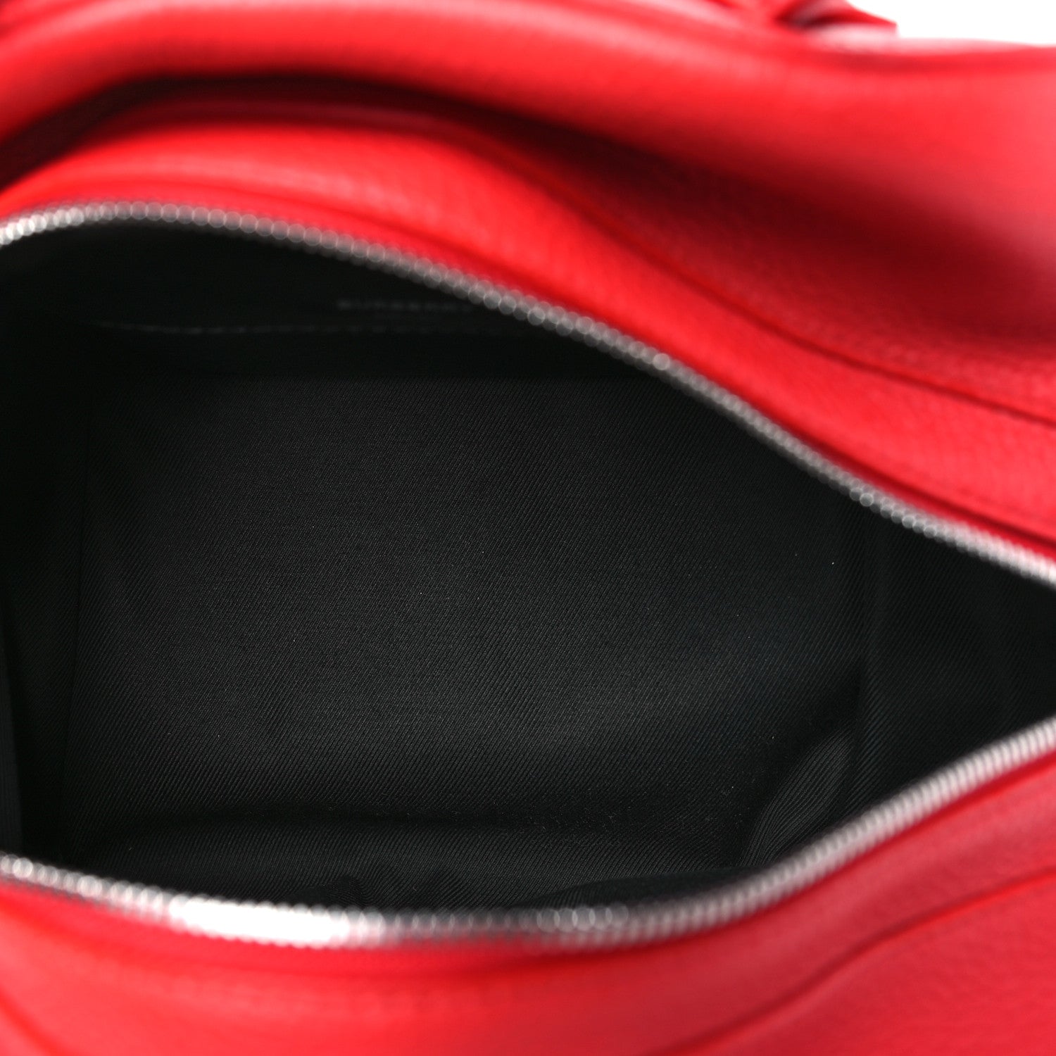 Burberry Soft Grain Calfskin Small Cube Bowling Bag Bright Red 5 of 10