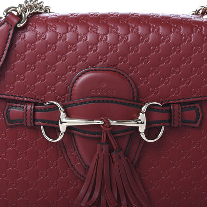 Gucci Microguccissima Medium Emily Chain Shoulder Bag Red 10 of 10
