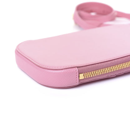 Prada Saffiano Mini Crossbody Bag Petalo 7 of 10