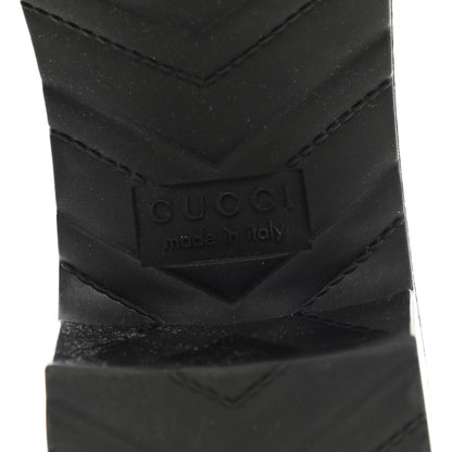 Gucci Rubber Gucci Logo Womens Platform 20/60mm Slide Sandals 39 Black 8 of 9