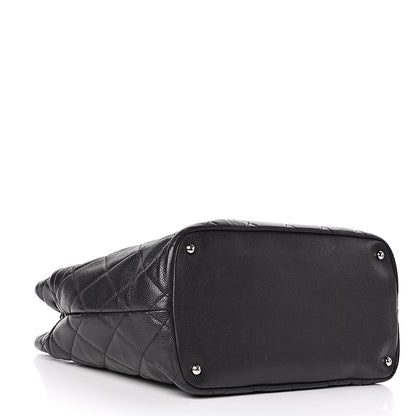 Chanel Caviar Quilted CC Timeless Soft Tote Black 4 of 14