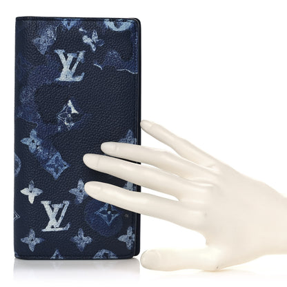 Louis Vuitton Monogram Ink Watercolor Brazza Wallet 2 of 6