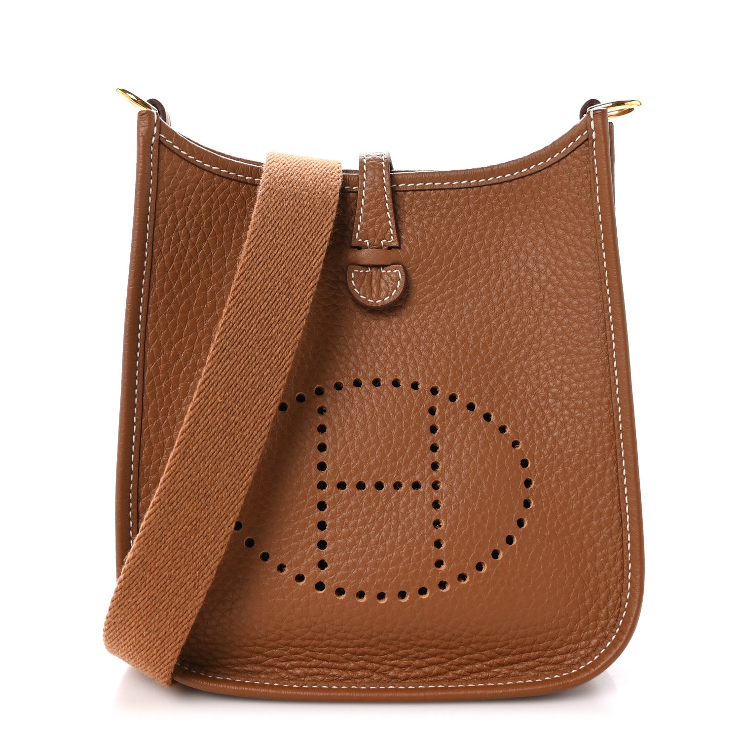 Hermes Taurillon Clemence Evelyne TPM Gold 1 of 11
