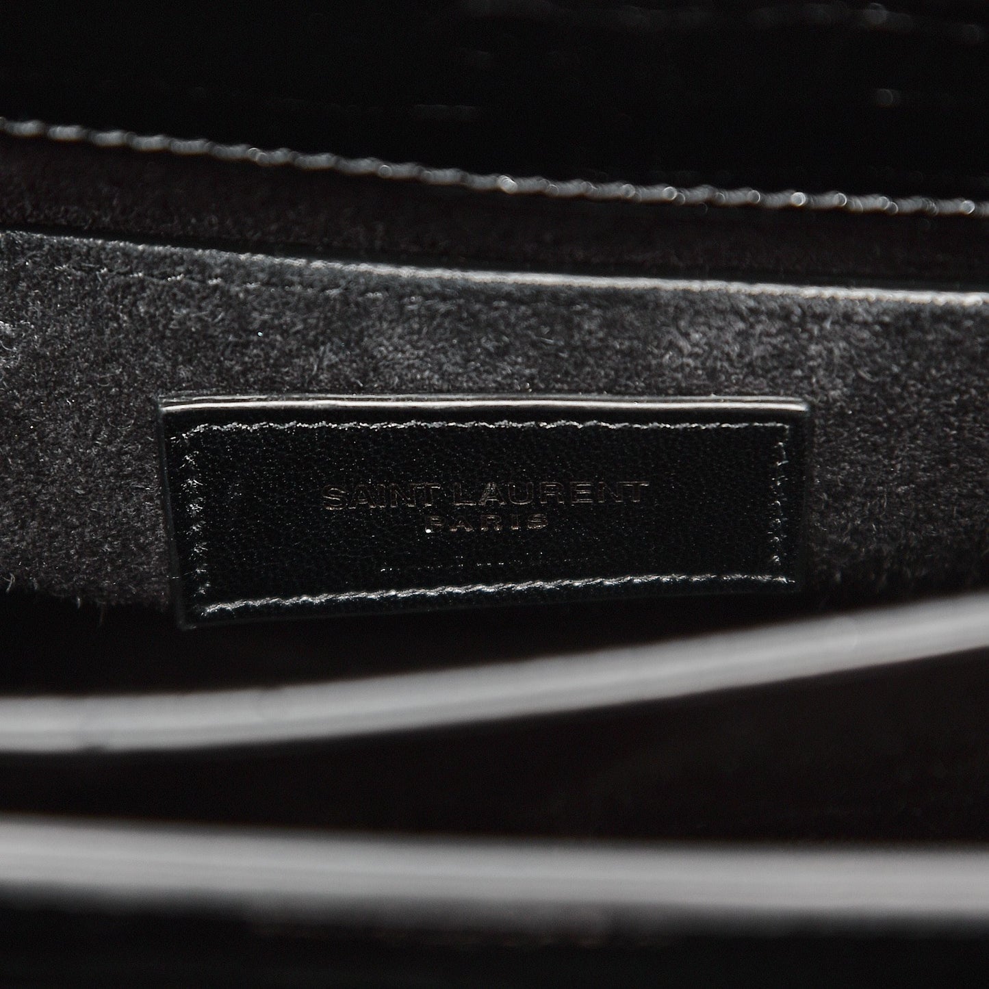Calfskin Crocodile Embossed Medium Monochrome Monogram Sunset Black