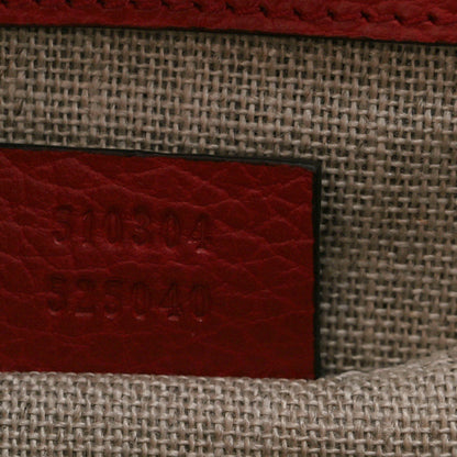 Gucci Dollar Calfskin Small Interlocking G Shoulder Bag Red 8 of 16