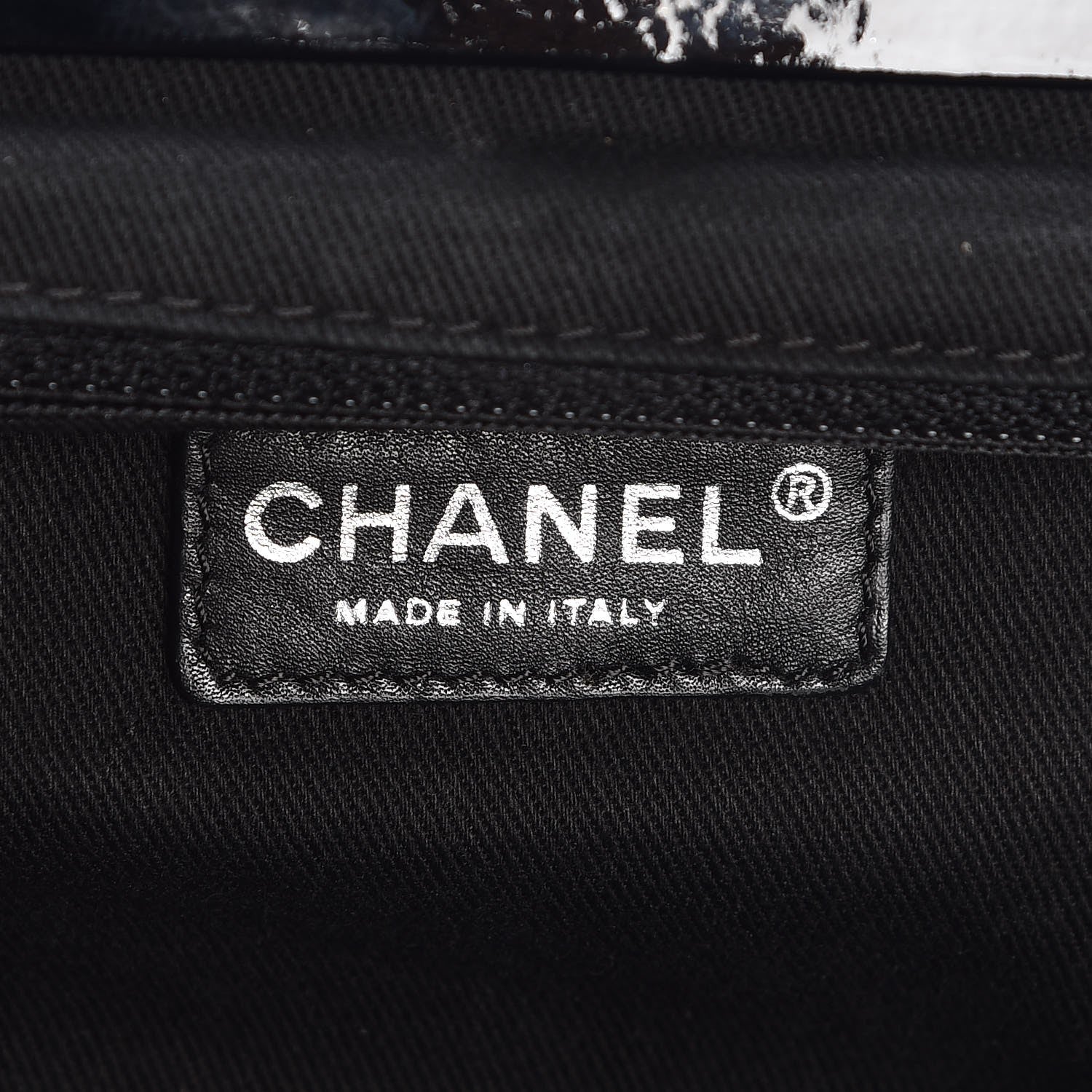 Chanel Distressed Patent Quilted Small Ritz Flap Bag Black 9 of 10