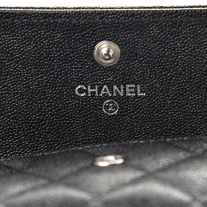 Chanel Caviar Quilted Boy Flap Card Holder Black 6 of 9