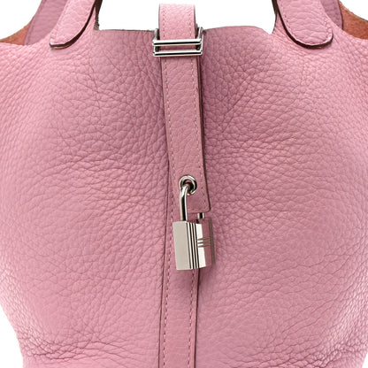 Hermes Taurillon Clemence Picotin Lock 18 PM Mauve Sylvestre 8 of 12