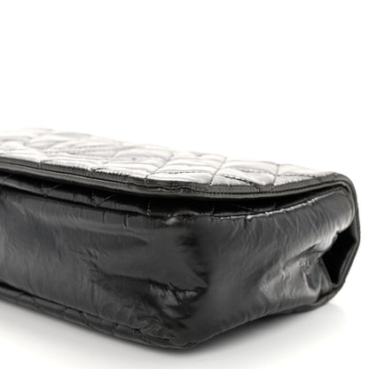 Chanel Glazed Calfskin Quilted CC Single Flap Black 10 of 10