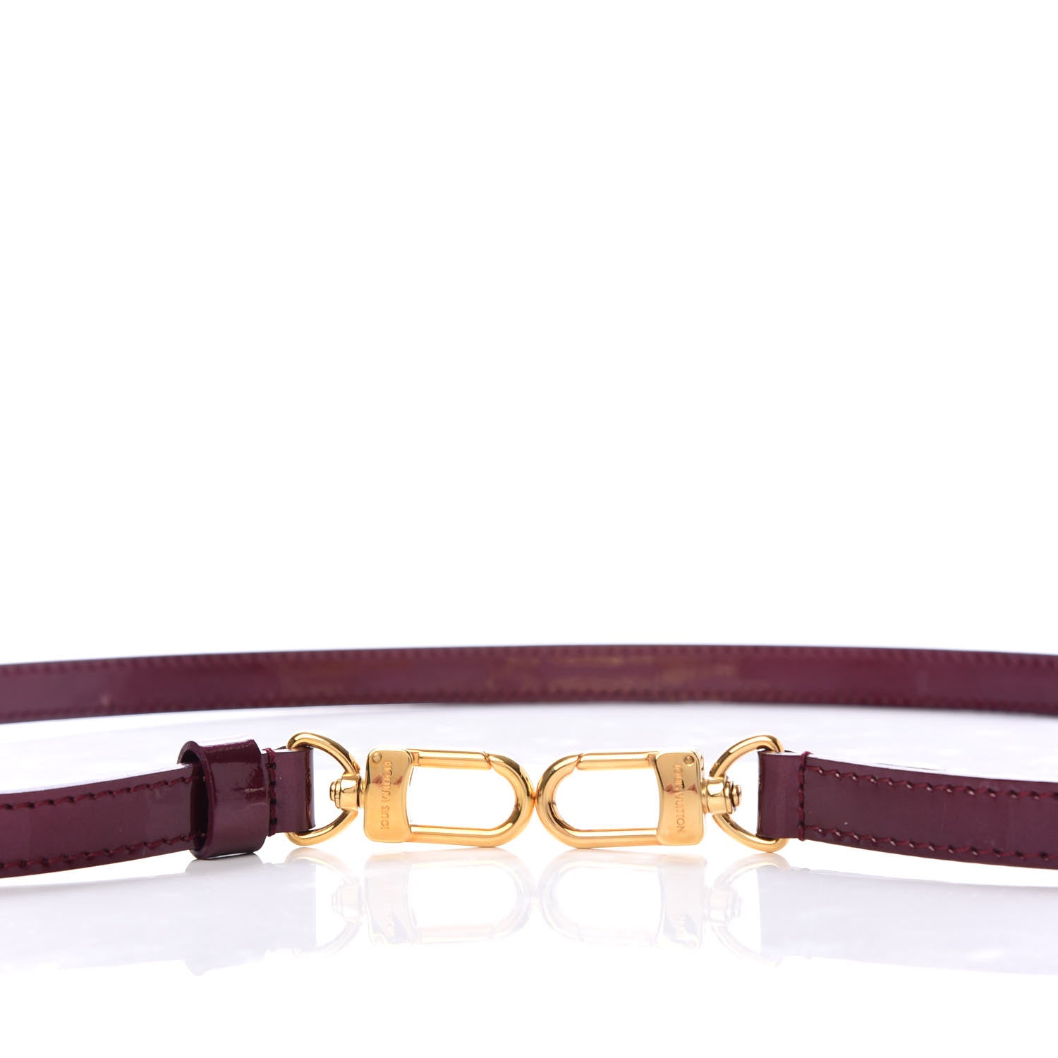 Louis Vuitton Patent 16mm Adjustable Shoulder Strap Rouge Fauviste 4 of 5