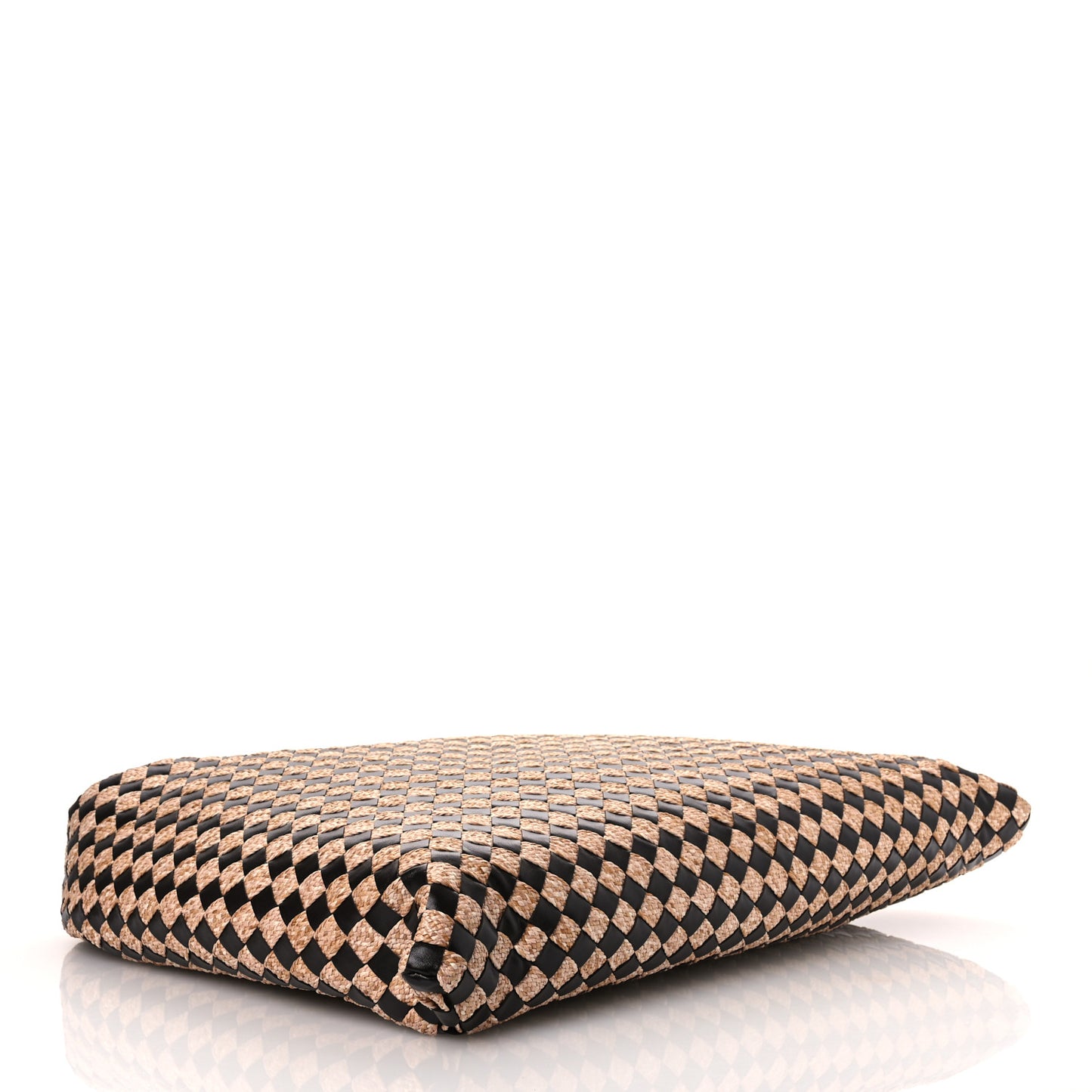 Nappa Raffia Intrecciato Large Hop Fondant Natural