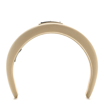 Prada Re-Nylon Triangle Logo Headband Deserto 1 of 8