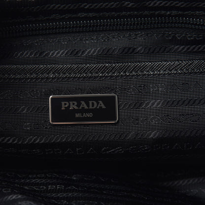 Prada Nylon New Vela Studded Backpack Black Fuoco 5 of 8