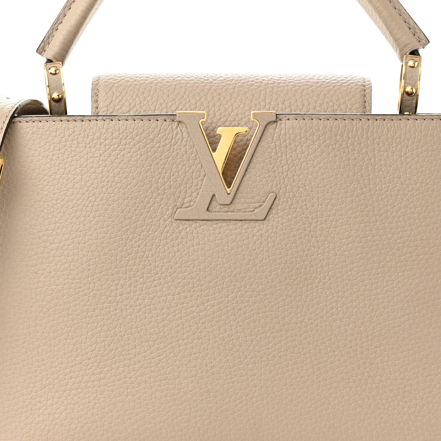 Louis Vuitton Taurillon Capucines MM Galet 6 of 8