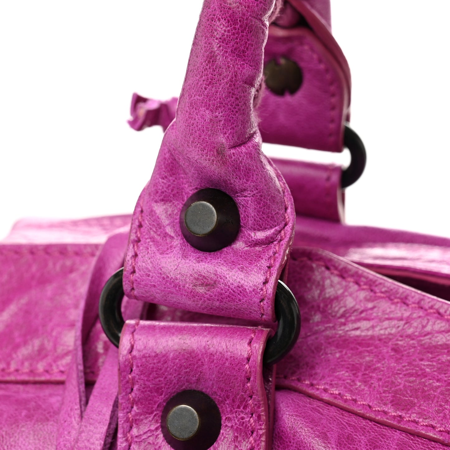 Agneau Classic Hardware Step Magenta