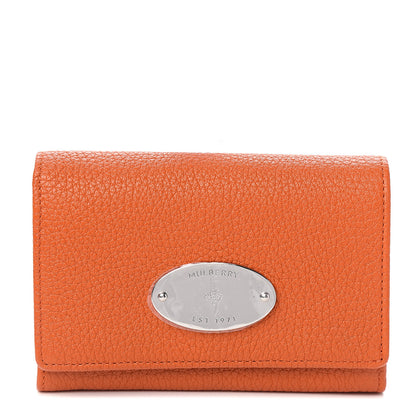 Mulberry Soft Grain Calfskin French Purse Wallet Pumpkin 1 of 6