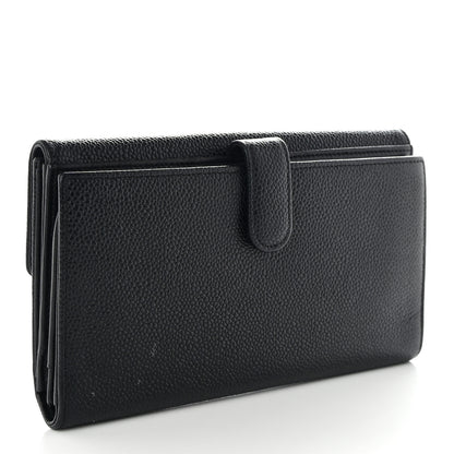 Chanel Caviar Timeless CC French Long Wallet Black 3 of 19