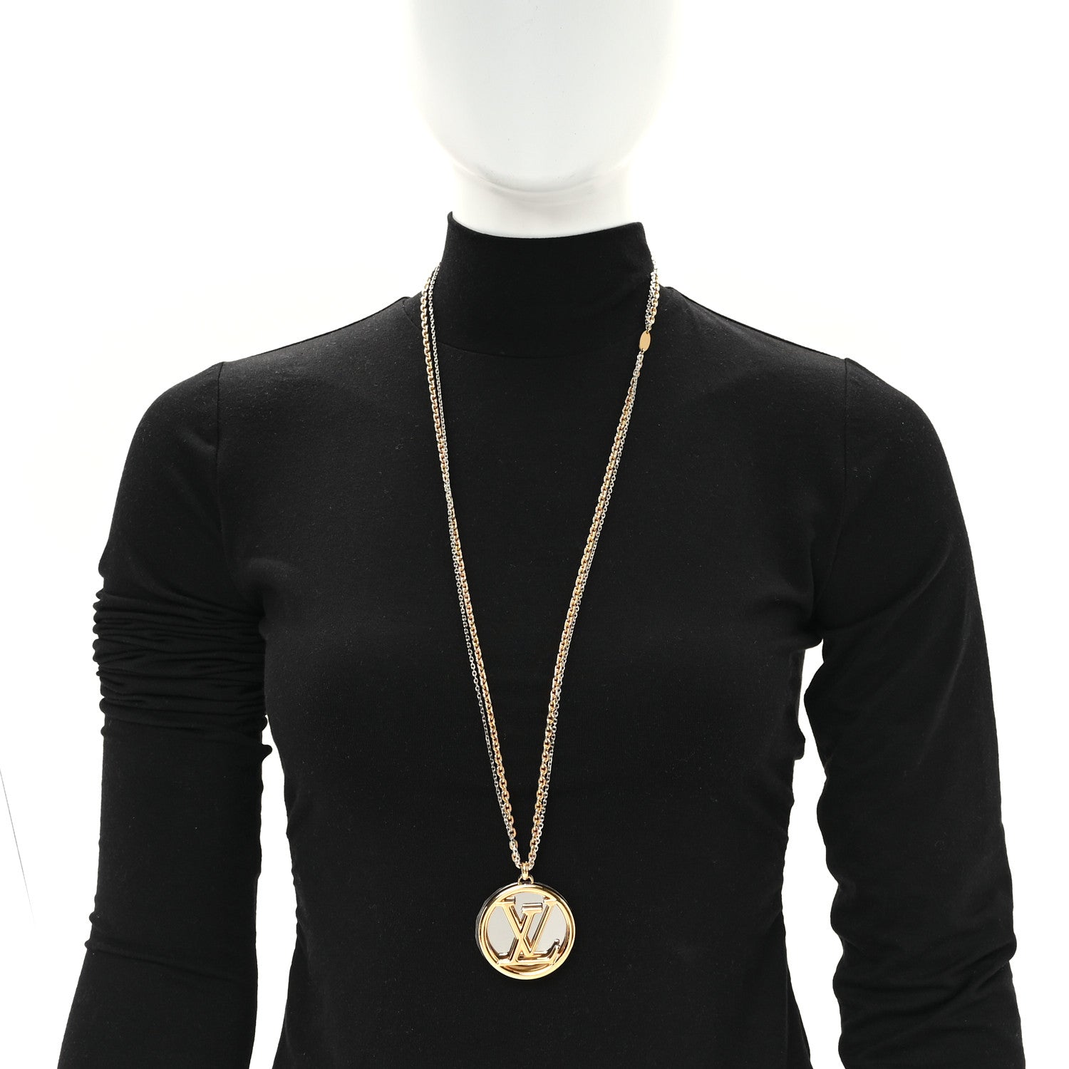 Louis Vuitton Louise Long Necklace Gold 2 of 6
