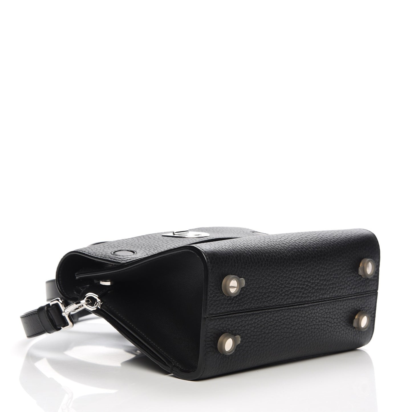 Grained Calfskin Mini Diorever Flap Black