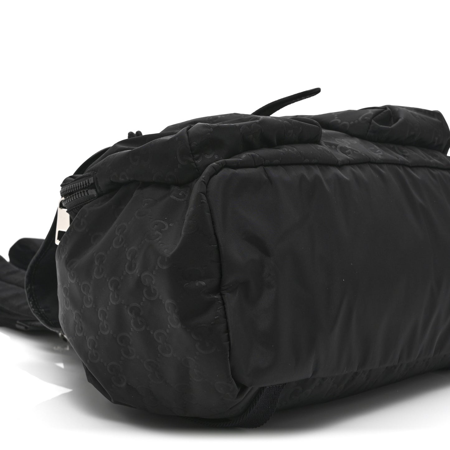 Nylon Monogram Medium Light Single Buckle Backpack Black