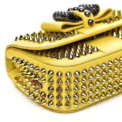 Christian Louboutin Calfskin Spikes Mini Sweety Charity Crossbody Bag Mimosa 7 of 13