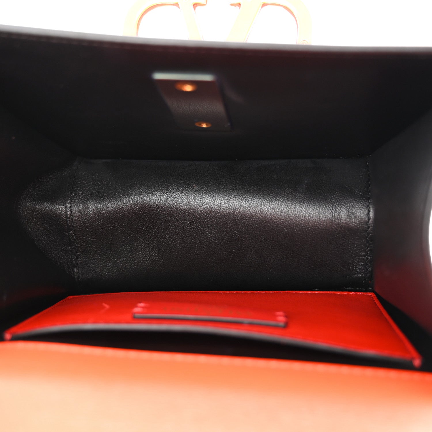 Valentino Garavani Smooth Calfskin Small VSling Shoulder Bag Orange 5 of 10