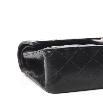 Chanel Lambskin Quilted Medium Double Flap Black 8 of 11